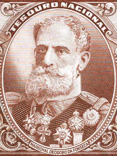 Retrato do Marechal Deodoro da Fonseca, o primeiro presidente do Brasil