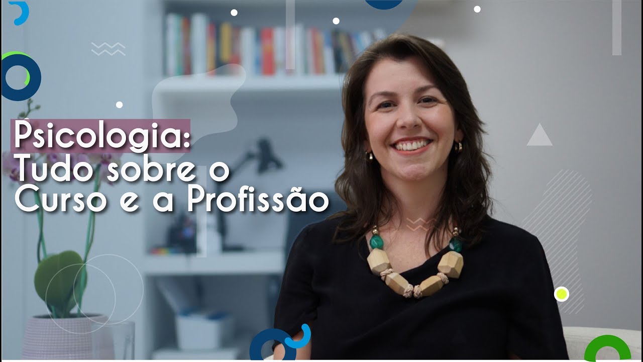 "Psicologia: Tudo sobre o Curso e a Profissão" escrito sobre imagem da psicóloga Graciana