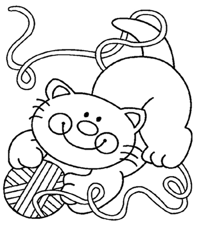 Gatinho para colorir