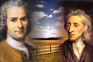 Rousseau e Locke: integrantes de um mesmo movimento com diferentes perspectivas.