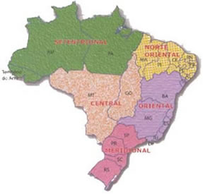 Brasil: Divisão Regional do IBGE - 1980 - Disciplina - Geografia