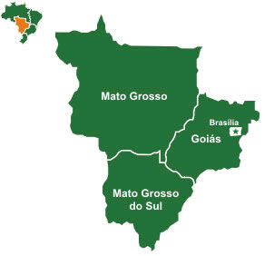 Quais são os estados que formam a região centro oeste O Estudo Da Regiao Centro Oeste Brasil Escola