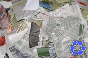Para a reciclagem industrial, o papel não pode estar amassado.