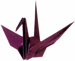 A garça "tsuru": Origamis são ensinados até em escolas no Brasil.