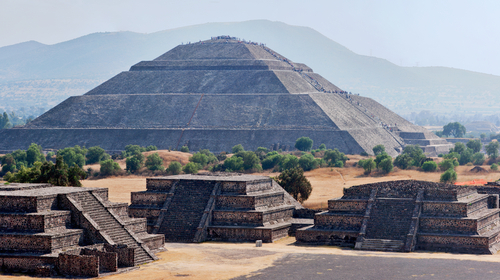 Pirâmide do Sol, em Teotihuacán