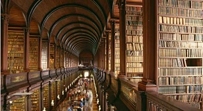 Biblioteca da Trinity College, em Dublin