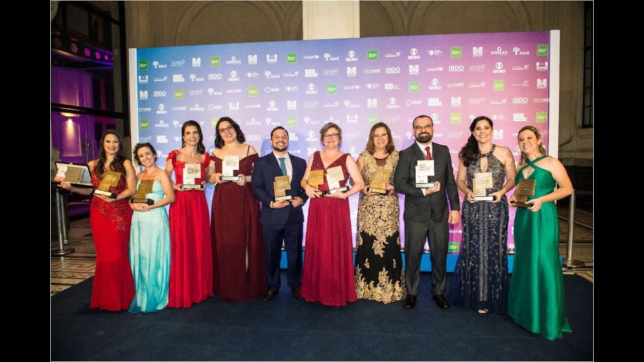 Professores ganhadores da edição de 2019 do Prêmio Educador Nota 10