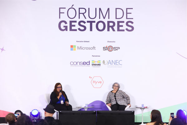 Saúde mental e bem-estar dos educadores foi um dos temas de destaque do Fórum de Gestores. Foto: Bett Brasil.