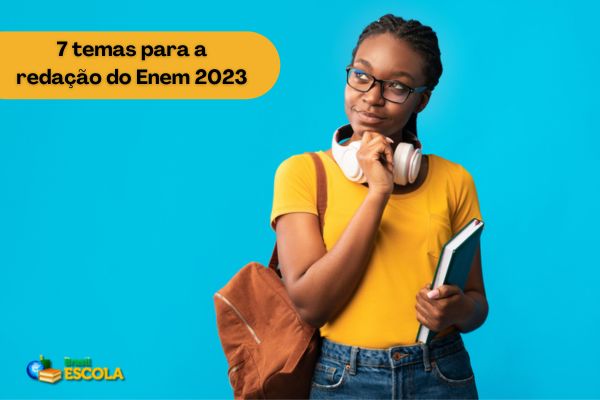 Imagem de fundo na cor zul. Texto Aulão Redação, Linguagens e Ciências Humanas. Logo do Pré-Enem 2023 Brasil Escola e Estácio.