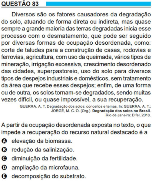 Questão 83 do Enem 2023 (Prova Azul) em texto com dicas de Geografia para o Enem.