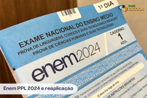 Aluno adulto faz pedido em sala de aula em referência às resposta da reaplicação do Enem 2024.