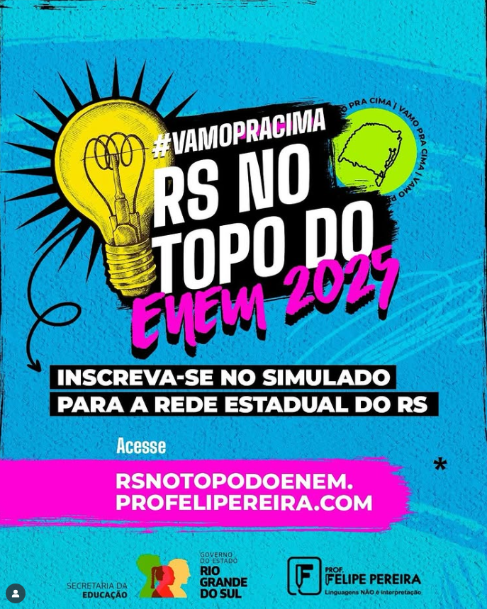 Banner de divulgação do simulado