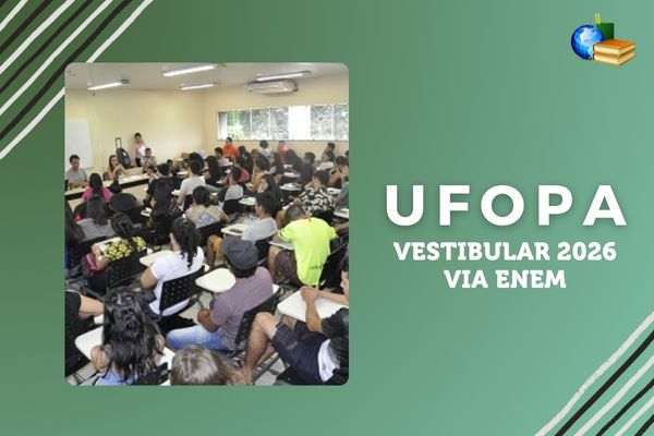 Vestibular 2026 via Enem da Ufopa Foto com estudantes em sala de aula da Ufopa