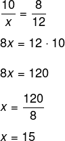Cálculo de proporções para determinar comprimento do segmento AC em questão sobre teorema de Tales