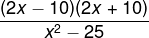 Enunciado de questão com expressão algébrica.