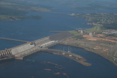 Imagem aérea da Hidrelétrica do Tucuruí, no Pará.¹