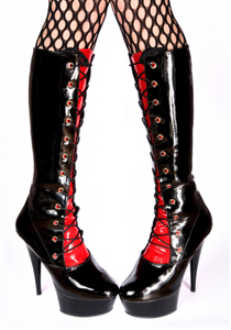 PVC flexível Botas de couro sintético (PVC flexível)