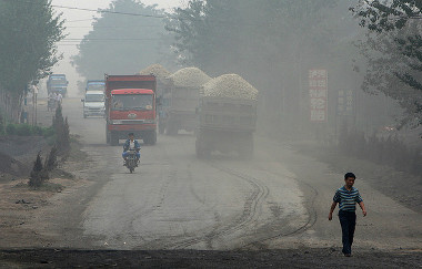 Produção de carvão na cidade de Linfen, China