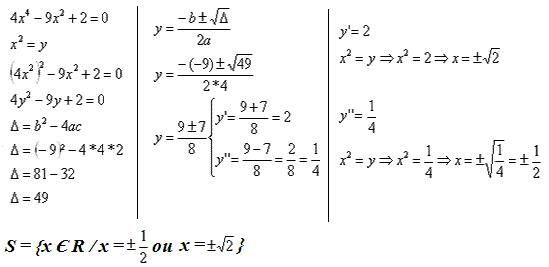 EQUAÇÃO BIQUADRADA, EQUAÇÕES DO 2º GRAU, \Prof. Gis/