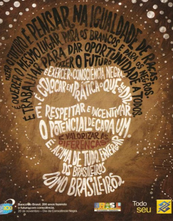 O anúncio publicitário acima toma emprestado alguns elementos da poesia concreta para cumprir seu objetivo comunicacional