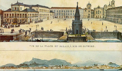 Ilustração do Paço Imperial, no Rio de Janeiro