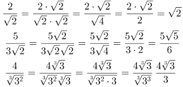 SIMPLIFICAÇÃO DE UM RADICAL 