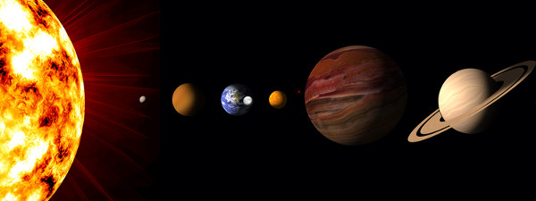 Planetas Alguns dias da semana homenageiam o Sistema Solar