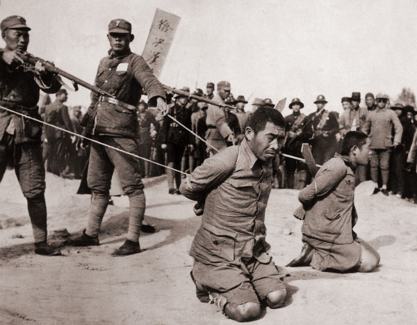 Execução de prisioneiros chineses durante a Segunda Guerra sino-japonesa