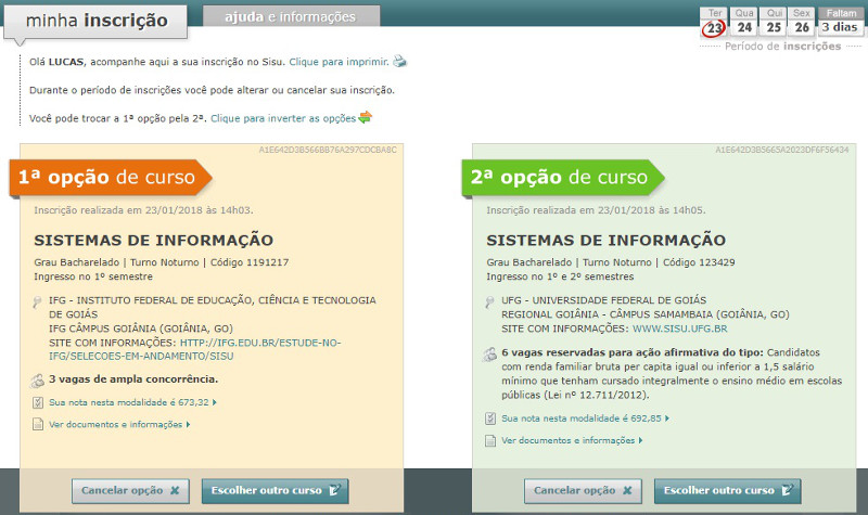 UFG, UFCat e UFJ terão mais de 6,5 mil vagas no SiSU 2023/1