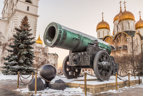 O Canhão do Tsar tem mais de 400 anos e pesa mais de 40 toneladas