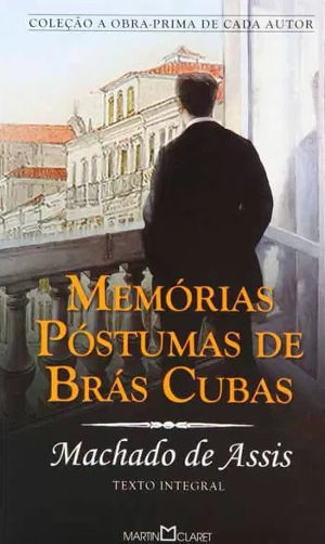 Capa de Memórias Póstumas de Brás Cubas, livro de Machado de Assis.
