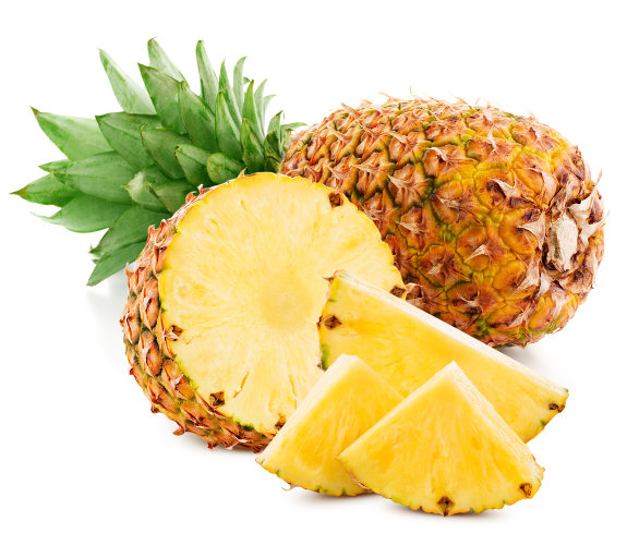 Abacaxi é uma fruta tropical.