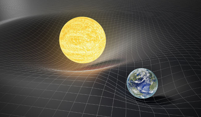 A relatividade geral explica que a gravidade decorre da deformação do espaço-tempo por objetos massivos, como estrelas e planetas.