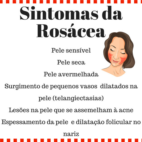 Sintomas da rosácea