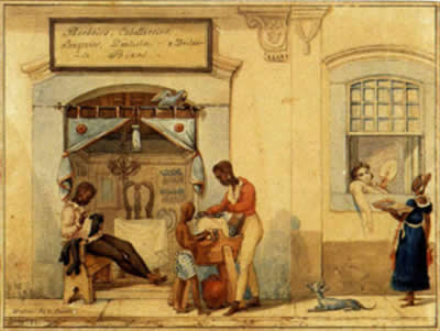 Loja de barbeiros Loja de Barbeiros, de Jean-Baptiste Debret (1768-1848)