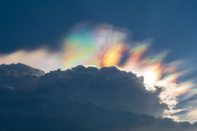 Nuvens iridescentes