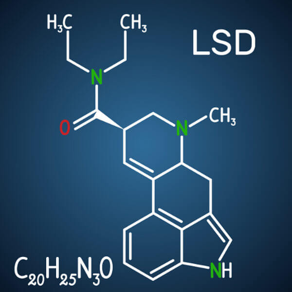 Observe a fórmula estrutural do LSD.