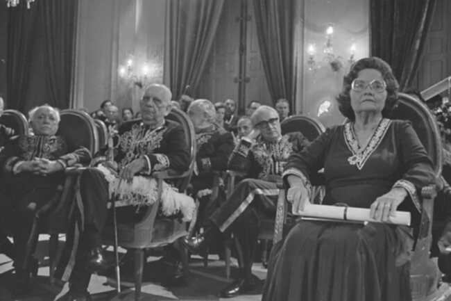 Posse da escritora Rachel de Queiroz na Academia Brasileira de Letras.