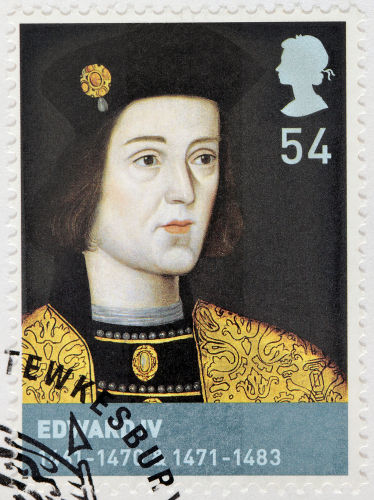 Eduardo IV, filho de Ricardo de York, tornou-se rei da Inglaterra após derrotar Henrique VI.*