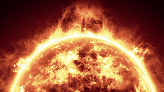 O vento solar é um plasma composto por partículas carregadas de alta energia.
