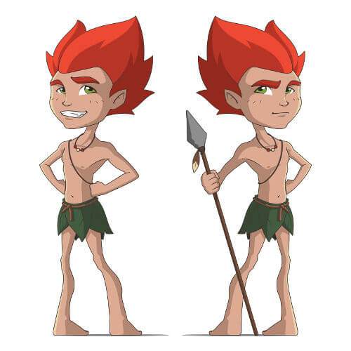 Curupira, personagem do folclore brasileiro.