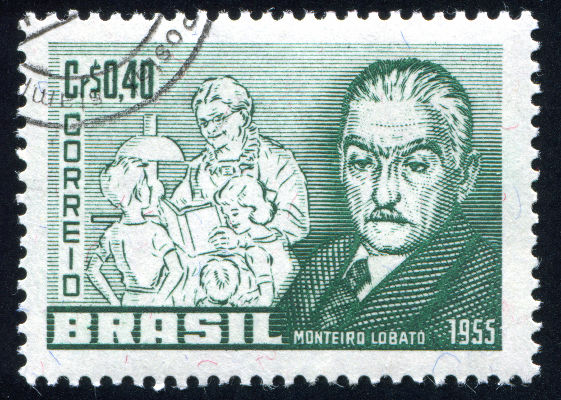 Imagem de Monteiro Lobato, escritor que foi responsável por popularizar a lenda do saci-pererê.