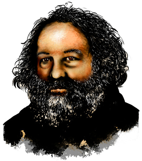 Mikhail Bakunin, um dos principais teóricos do anarquismo.