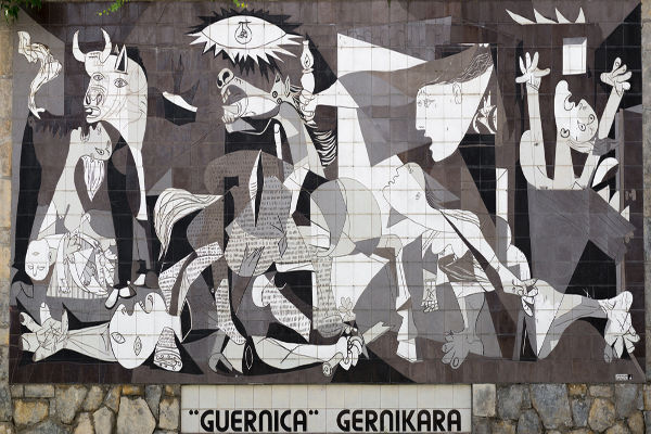 Guernica, uma das mais famosas obras de Pablo Picasso, precursor do movimento cubista.