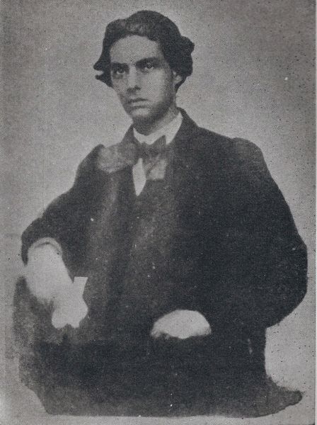 Foto em preto e branco de Castro Alves.