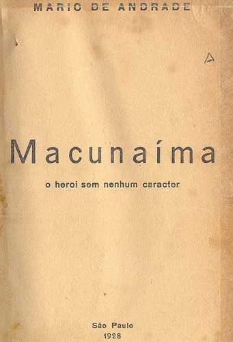 Capa da primeira edição de Macunaíma, 1928.