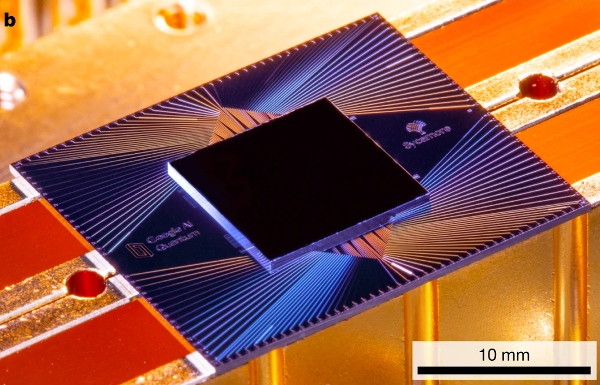 Processador quântico de 53 qubits, desenvolvido pela Google em 2019. [1]