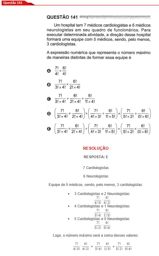 Questão 141 prova cinza Enem 2024