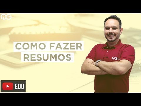 Uma boa ferramenta para o estudo de vestibulandos é a confecção de resumos 